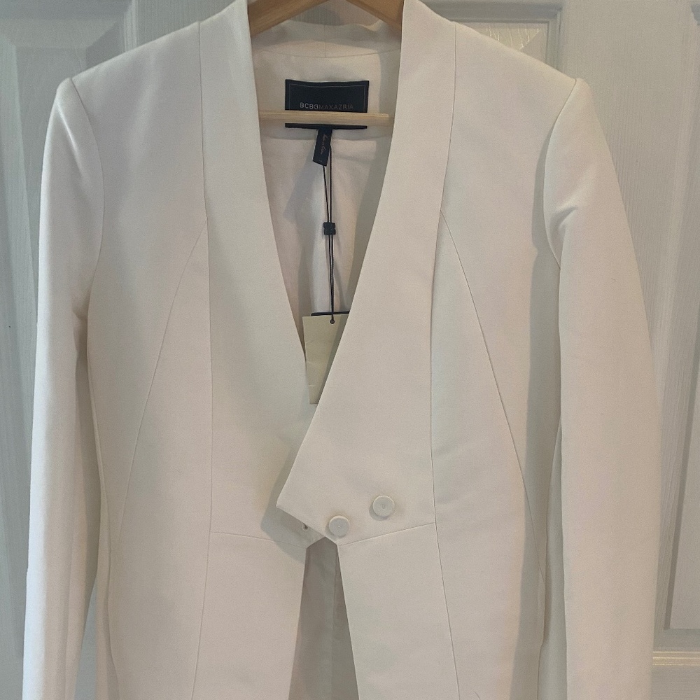 Brand New With Tags BCBG White Blazer